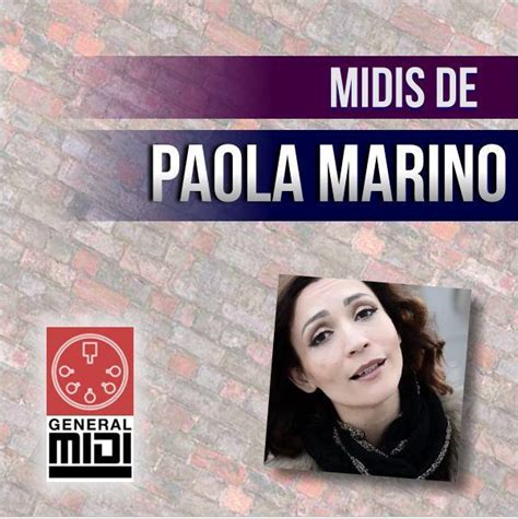 Midi A Mi Corta Edad De Paola Marino De Sus éxitos Sin Linea Melódica