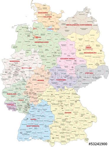 Städte in deutschland nachschlagen und das bundesland ermitteln, in dem der gesuchte ort liegt. Deutschlandkarte Landkreise | My blog