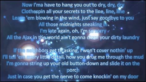 Dirty Laundry Carrie Underwood Lyrics Youtube