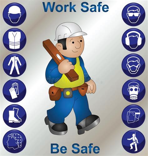 Safety Icons Royalty Free Illustration Workplace Safety Activities