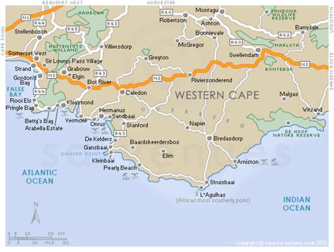 Cape Overberg Map