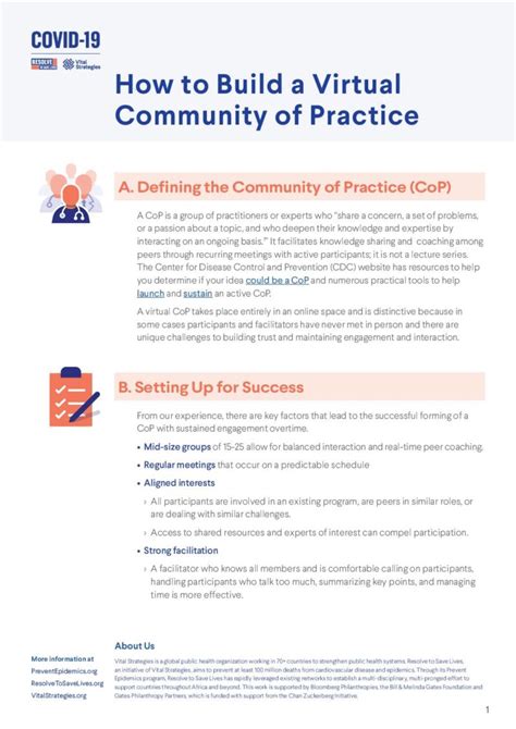 Tips For Setting Up A Virtual Community Of Practice Prevent Epidemics
