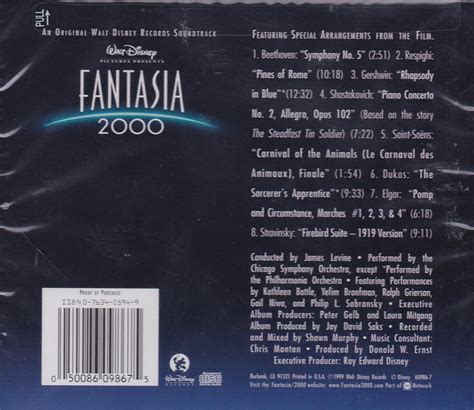 Fantasia 2000 Cd Soundtrack Sorry No Subtitles