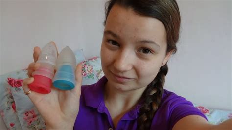 It usually happens about two years after the first signs of puberty (usually breast development), and about a year after you begin growing pubic hair. How to choose your first menstrual cup - YouTube