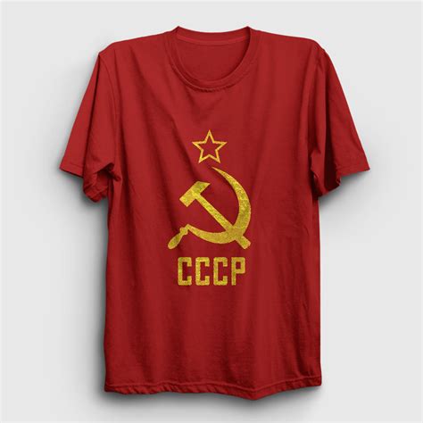 Logo CCCP Sovyetler Birliği Tişört Presmono