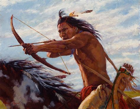 Taking Aim Crow With Images Native American Paintings American