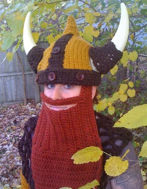 Crocheted Viking Costume Gadgetsin