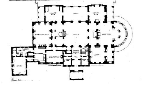 The Breakers Main Floor Plan Mansion Floor Plan Floor Plans Vintage