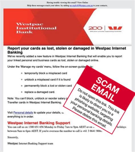Latest Scams Westpac