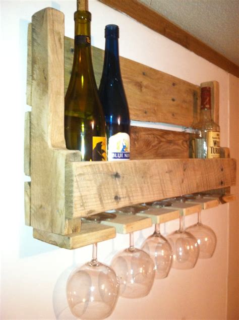 Small Reclaimed Wood Pallet Wine Rack With By Otccustomwoodworks