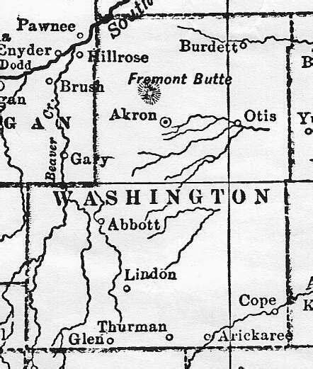Washington County Colorado Maps And Gazetteers