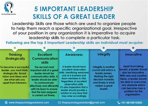 5 Important Leadership Skills Of A Great Leader Leadership Flickr