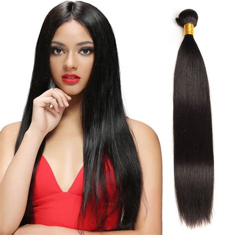 morningsilkwig straight hair black brazilian virgin human hair weaving weft extensions natural