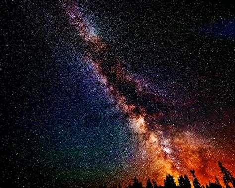 wallpaper for desktop, laptop | mm72-star-gazing-night-flare-color-nature-sky
