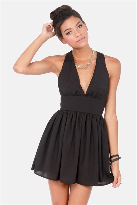 Sexy Black Dress Backless Dress Short Dress 4500
