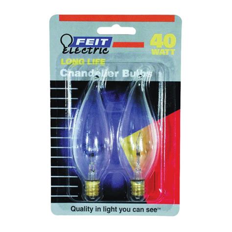 Buy Feit Electric Bp40cfc Incandescent Lamp 40 W Flame Tip Lamp