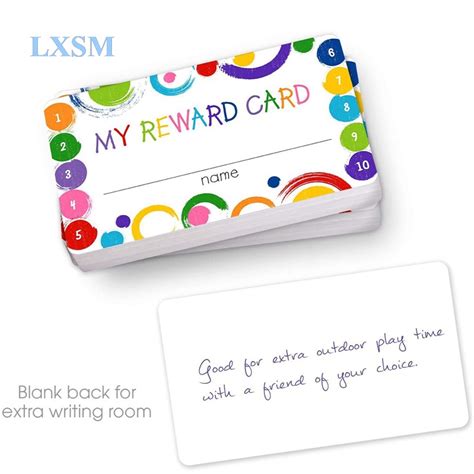 lxsm 50pcs behavior punch cards incentive loyalty punny reward cards positive sayings accents