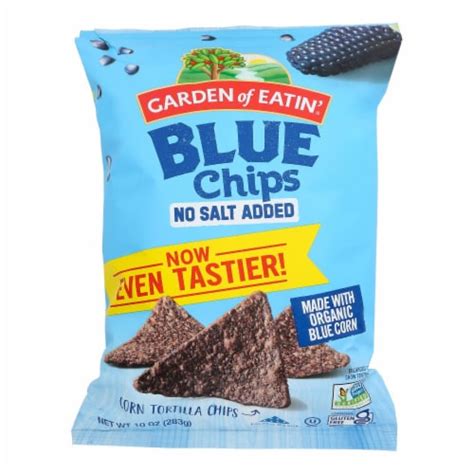 garden of eatin blue chips no salt added corn tortilla chips 12 ct 10 oz foods co