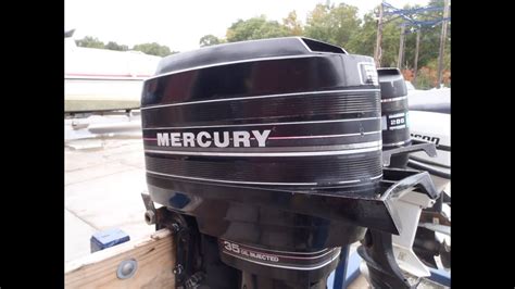 6m3b99a Used 1987 Mercury 35e 35hp 2 Stroke Remote Outboard Boat Motor