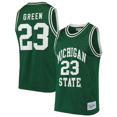 Mens Original Retro Brand Draymond Green Green Michigan State Spartans