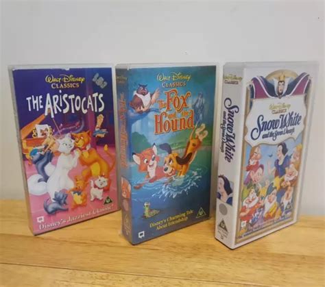 X Walt Disney Classics Vhs Tapes The Aristocats Fox And The Hound My XXX Hot Girl