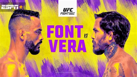 Ufc On Espn 35 Font Vs Vera Preview And Predictions Sports Betting South Africa