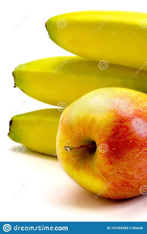 Fruit Apple And Bananas Stock Image Image Of Objects 157429383