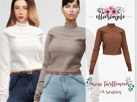 Sims 4 Turtleneck Bodysuit