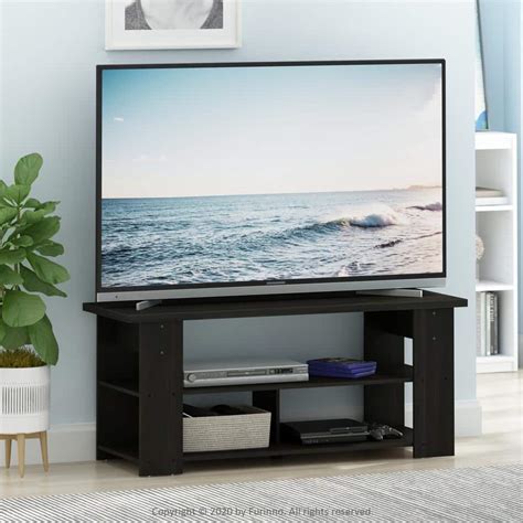 Furinno Jaya 47 In Espresso Particle Board Tv Stand Fits Tvs Up To 50