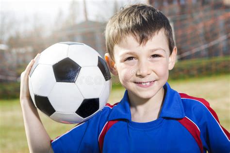Handsome Teenager Boy Football Stock Image Image Of Leisure Outdoor