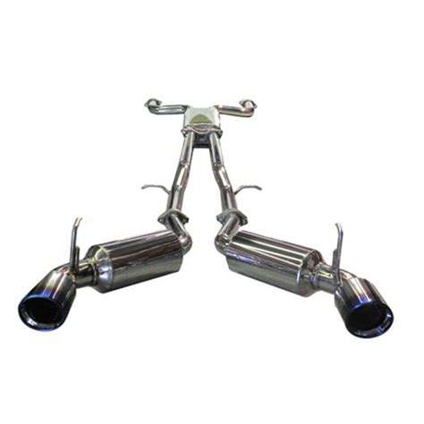 Injen 03 08 350z Dual 60mm Ss Cat Back Exhaust W Built In Resonated X