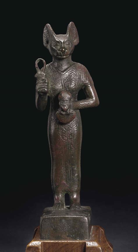 An Egyptian Bronze Bastet Late Period To Ptolemaic Period 664 30 Bc