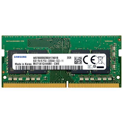 Samsung 8gb Ddr4 3200 Mhz Pc4 25600 Sodimm Laptop Memory Ram