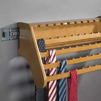 | tie rack tutorial by craftaholics anonymous. High capacity tie rack | Diy clothes storage