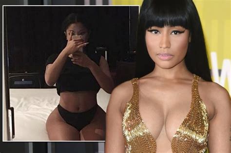 Nicki Minaj Poses In Tiny Knickers And Crop Top To Share Inspirational