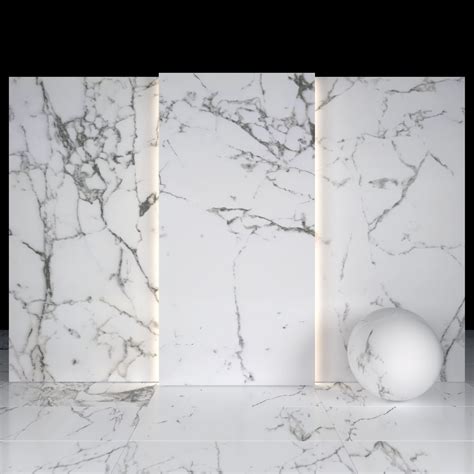 Flow White Marble 01 3d Asset Realtime Cgtrader