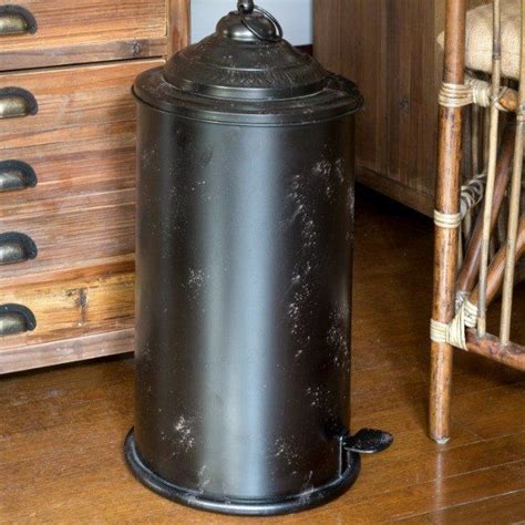 Rustic Metal Trash Can Kitchen Trash Cans Vintage Home Decor