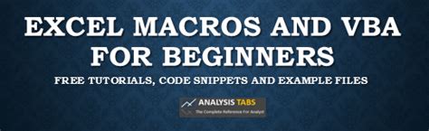 Excel Vba Macros For Beginners Explained With Examples