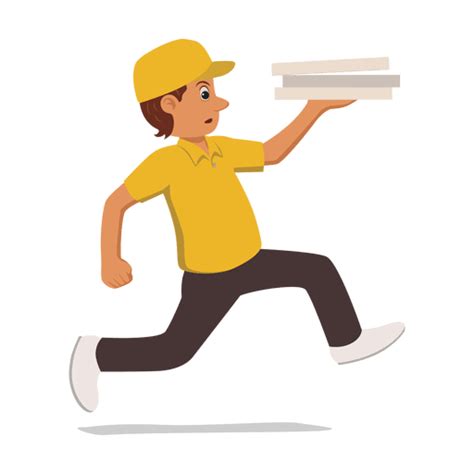 Busy Running Delivery Man Transparent Png And Svg Vector File