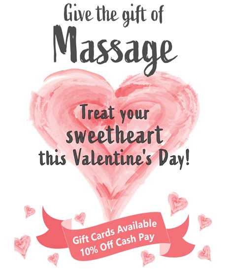 Give Your Loved Ones The T Of Massage This Valentines Day Irg