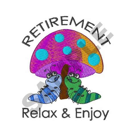 Retirement Embroidery Design Machine Embroidery Etsy