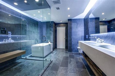 Gray bathroom ideas the home depot. 33 Beautiful Blue Master Bathroom Ideas (2018 Photos)