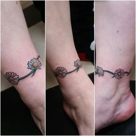 12 Flower Anklet Tattoos Ankle Bracelet Tattoo Tattoo