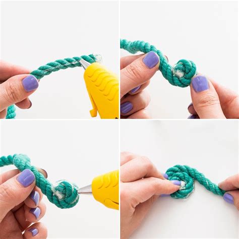 How To Make Beautiful No Sew Rope Bowls Rope How To Make Rope Sewing