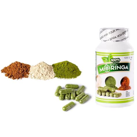 Moringa Oleifera Capsules 100 Organic Superfood Supplement Zest Of