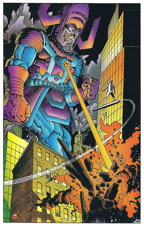 Galactus And Silver Surfer By Moebius Silver Surfer Comic Marvel