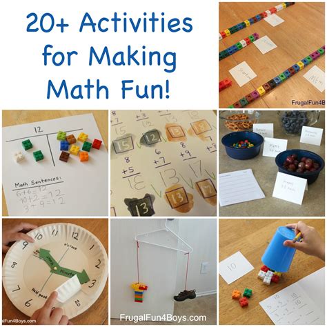 Hands On Math Activities For Making Elementary Math Fun Frugal Fun