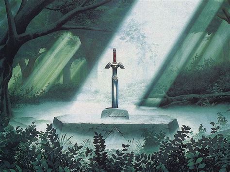 Excalibur Sword Illustration The Legend Of Zelda Sword Sunlight