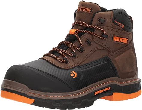 Safety Shoes Wolverine Mens Overpass 6 Composite Toe Waterproof Work