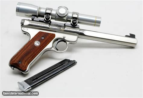 Ruger Mark Ii Stainless Slab Side Competition Target Model Lr Pistol